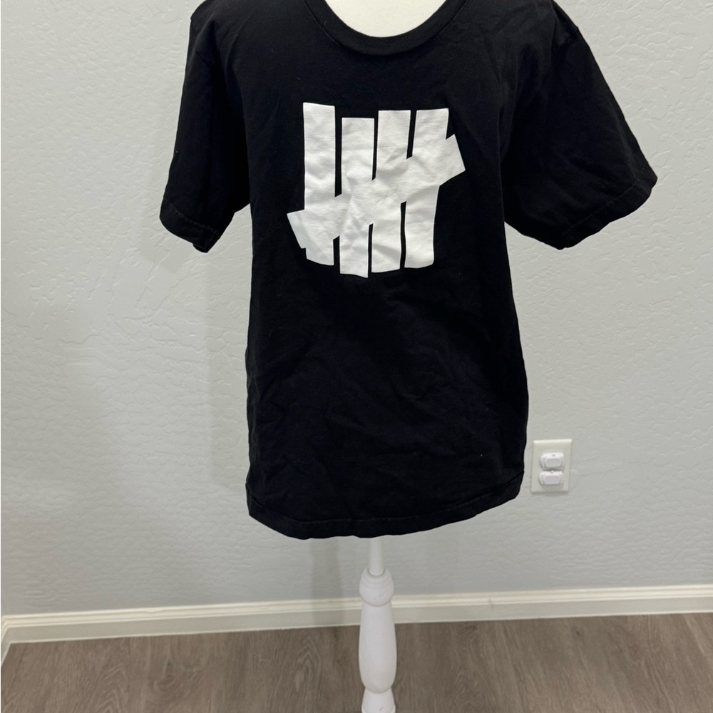 Undefeated Black and White Short Sleeve Tee